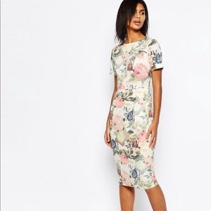 ASOS Occasion Floral Wiggle Dress